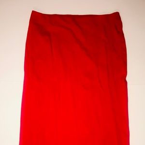Red knit bodycon skirt by Forever21
